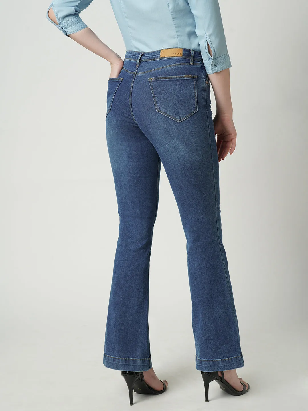 Women High-Rise Flare Jeans