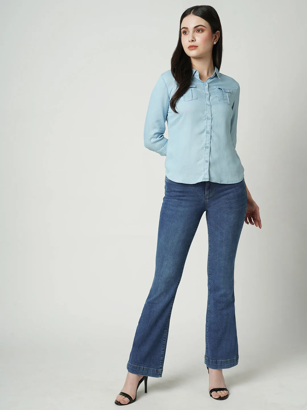 Women High-Rise Flare Jeans